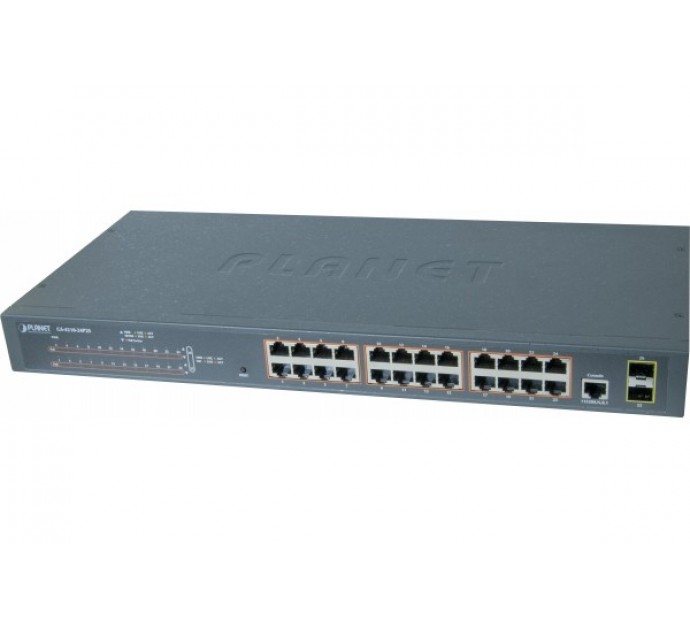 Achat RJ45 CONNEXION ET SWITCH SWITCH 26P : 24 PORTS RJ45 ET 2 PORTS FIBRE  sur TELECONVERGENCE