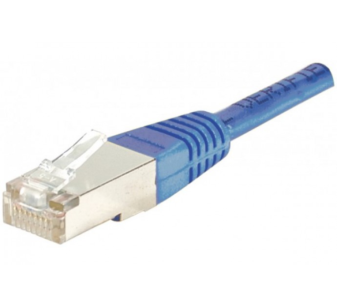 CORDON RJ 45 CAT 6 F/UTP 1 M BLEU