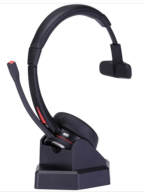 Casque monaural avec Micro sans fil BT et suppression du Bruit Callstel, Micro-casques