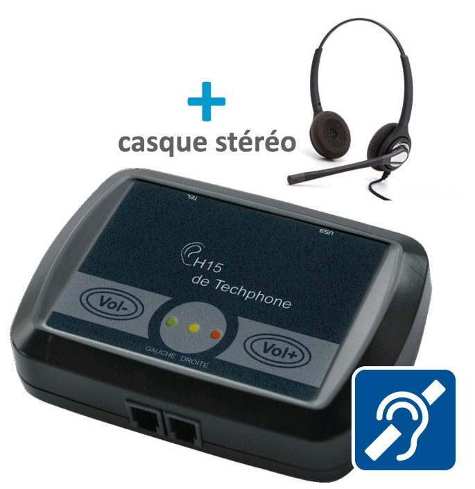 CORRECTEUR DE HANDICAP ACOUSTIQUE POUR MICROCASQUE STEREO (inclu)