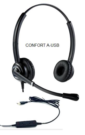 MICROCASQUE CONFORT- AUSB POUR PC BINAURAL