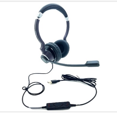 MICROCASQUE CONFORT-BUSB POUR PC BINAURAL