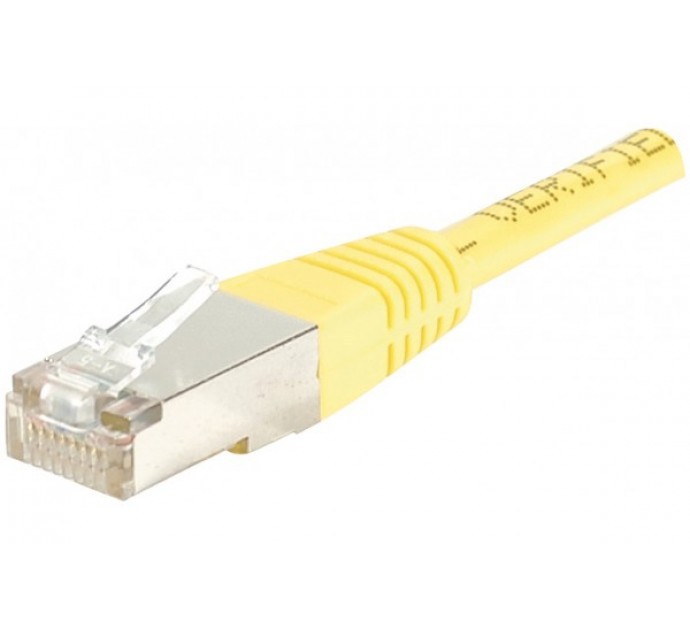 CORDON RJ 45 CAT 6 F/UTP 1 M JAUNE